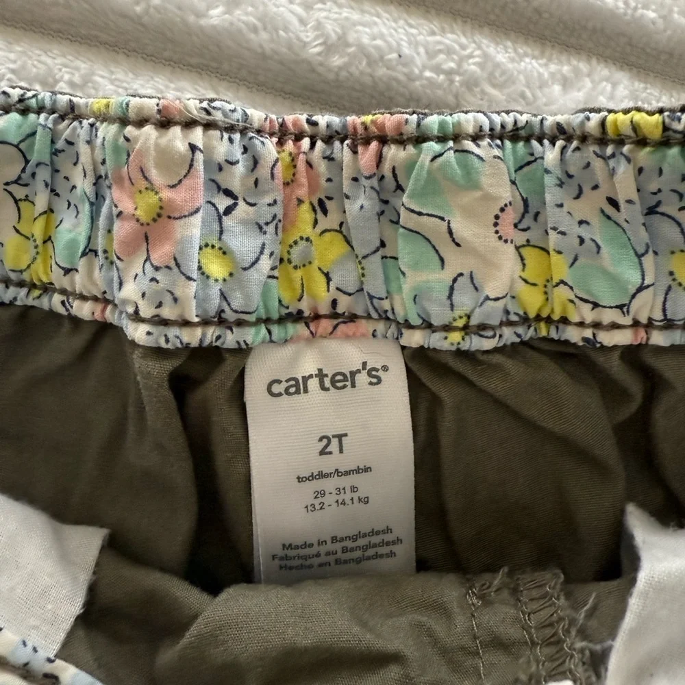 Carter's army green Toddler Pants